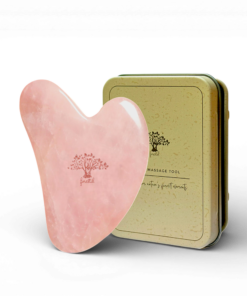 Forestal Rose Quartz Gua Sha Sculpting Tool Facial Lift and Glow